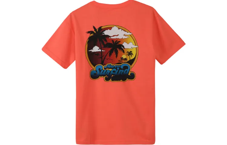 New Era T Shirt Unisex Orange Red