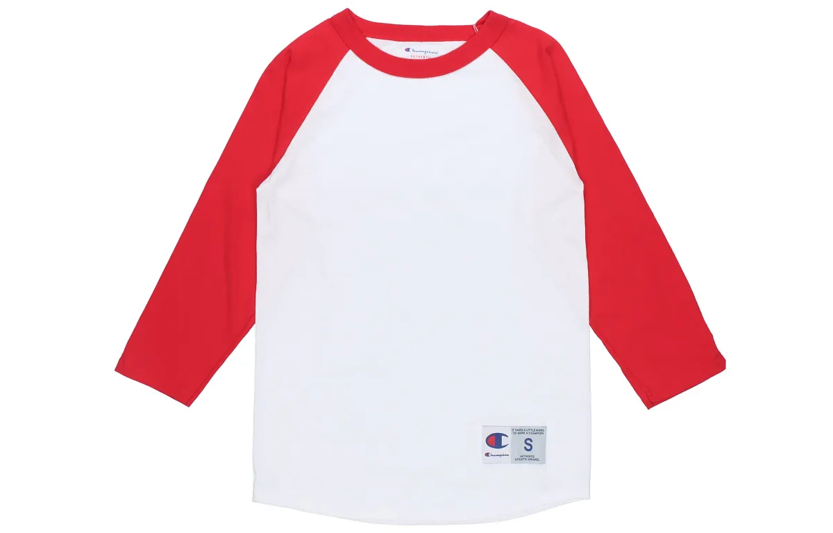 Champion T Shirt US Version Unisex White Red
