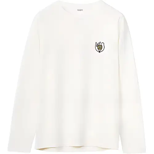 LOEWE T Shirts Men's White Crew Neck Moderate Straight Fit