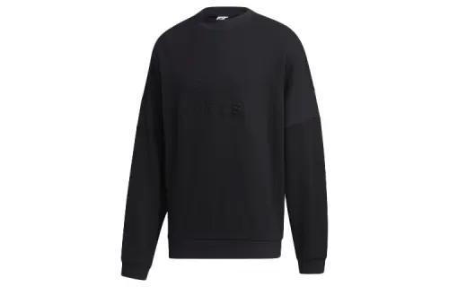 Adidas Originals Trefoil Sweatshirts Men's Black Crew Neck Moderate Regular