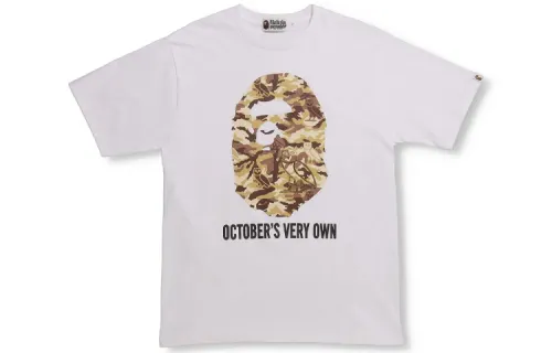 Bape X Ovo Woodland Camo Ape Head T shirt
