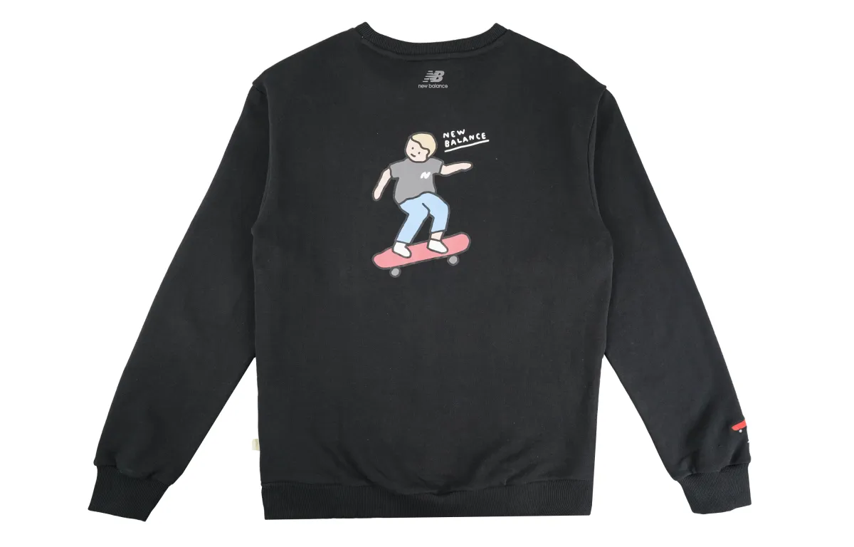 New Balance X DOE Sweatshirts Men's Black Crew Neck Moderate Regular