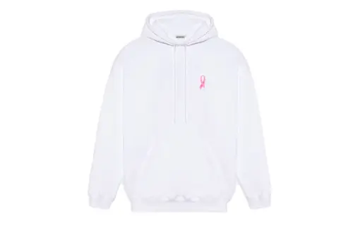 Balenciaga Sweatshirts Unisex White Hooded Moderate Regular
