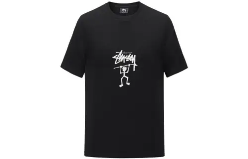 Stussy T Shirts Men's Crew Neck Moderate Straight Fit