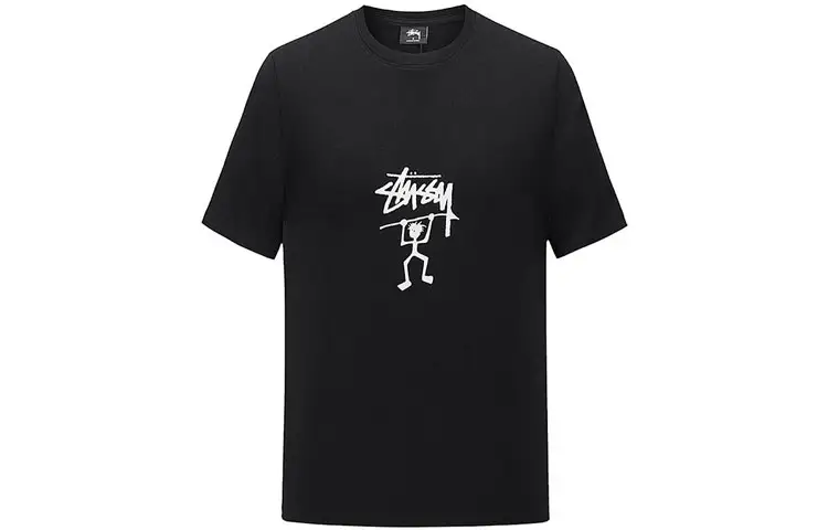 Stussy T Shirts Men's Crew Neck Moderate Straight Fit