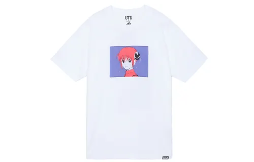 UNIQLO T Shirts Unisex White Crew Neck Moderate