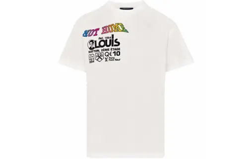 LOUIS VUITTON Kansas Winds Printed T Shirt Men's White