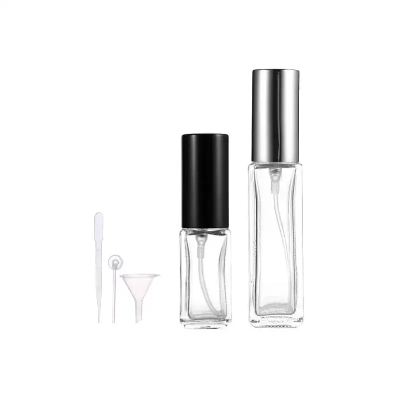 Perfume, bottle, sprayer, handheld container for traveling, 2 pieces, 10 ml, 5 ml, sample