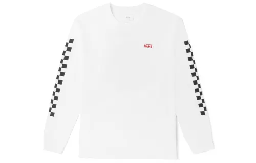 Vans T Shirts Unisex White Crew Neck Moderate Straight Fit