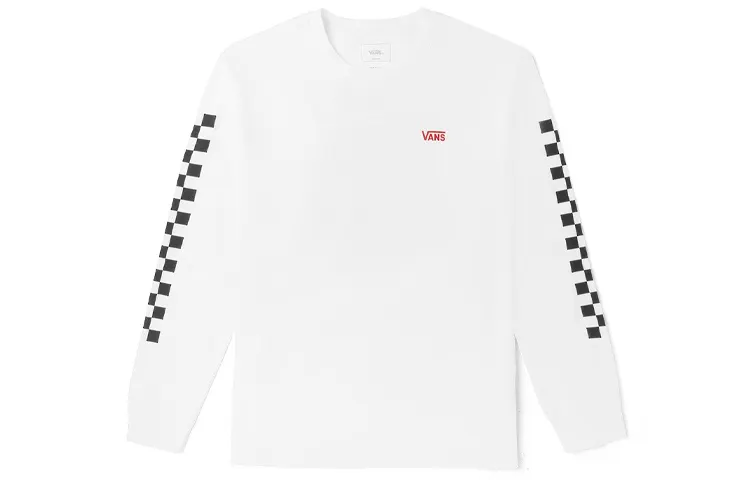 Vans T Shirts Unisex White Crew Neck Moderate Straight Fit