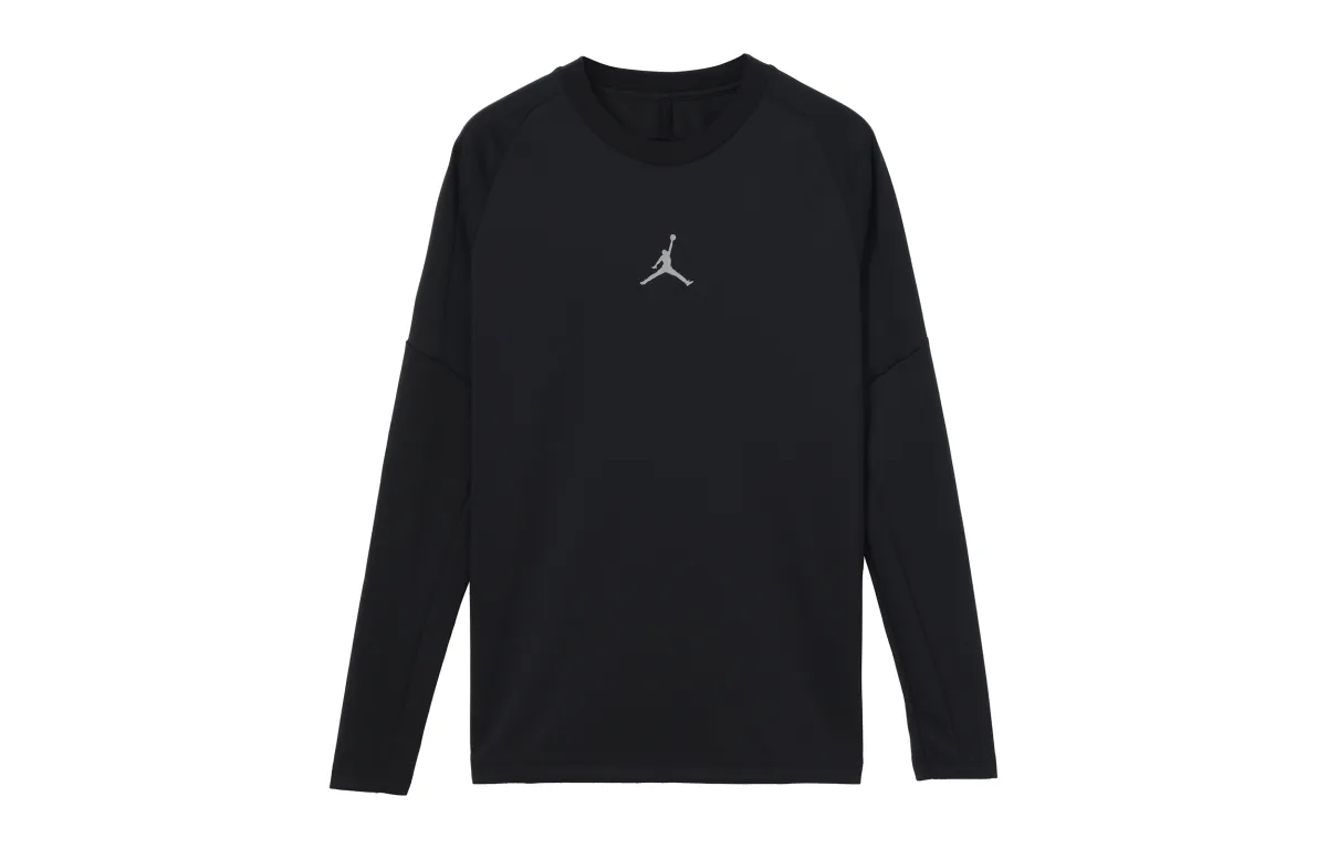 Jordan T-Shirts Men's Black Crew Neck Moderate Straight Fit