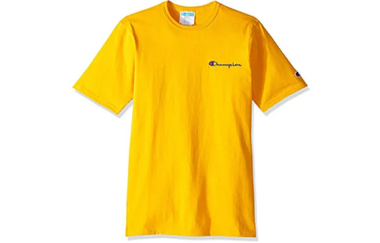 Champion T Shirt US Version Unisex Yellow