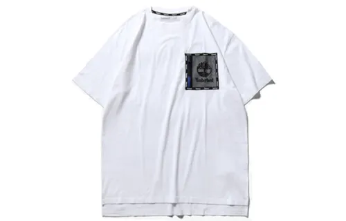 Timberland T Shirts Men's White Crew Neck Moderate Straight Fit
