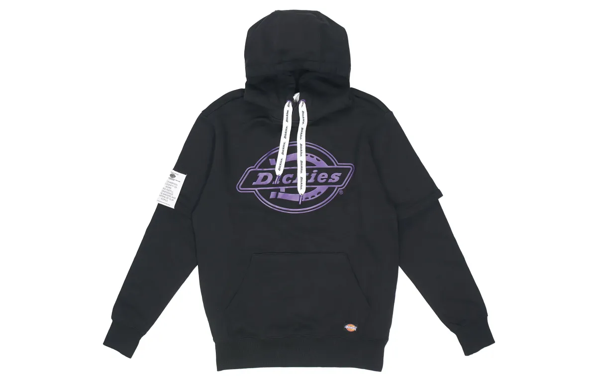 Dickies Sweatshirts Men's Black Hooded Moderate Mock Two Piece