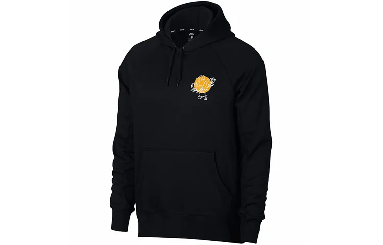 Nike Sweatshirts Men's Black Hooded Moderate Regular