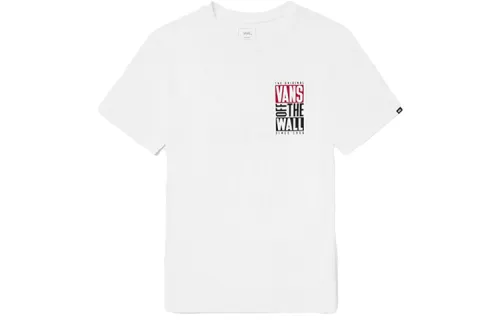 Vans T Shirts Unisex White Crew Neck Moderate Straight Fit