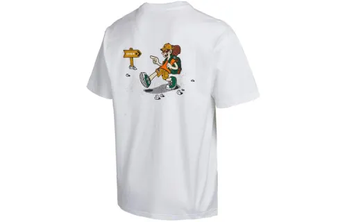 Converse T Shirts Men's White Crew Neck Moderate Straight Fit