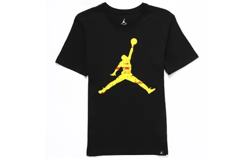 Jordan T Shirts Men's Crew Neck Moderate Straight Fit