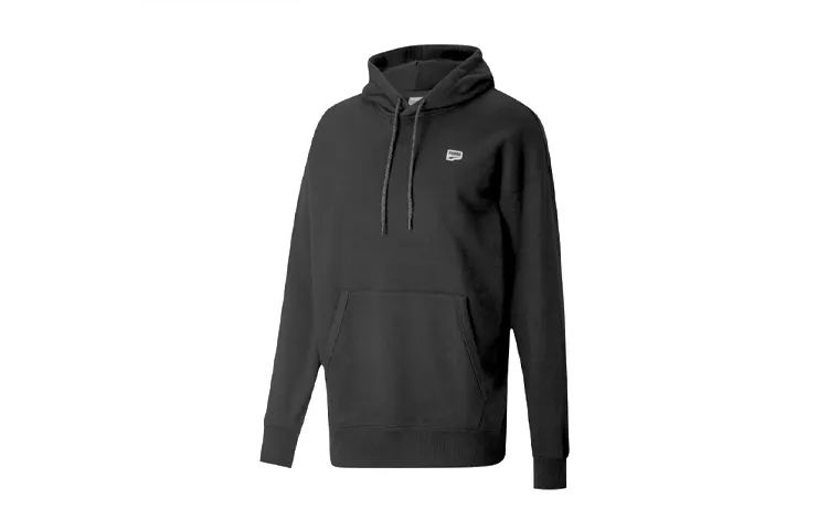 PUMA Downtown Sweatshirts Men's Black Hooded Moderate Regular
