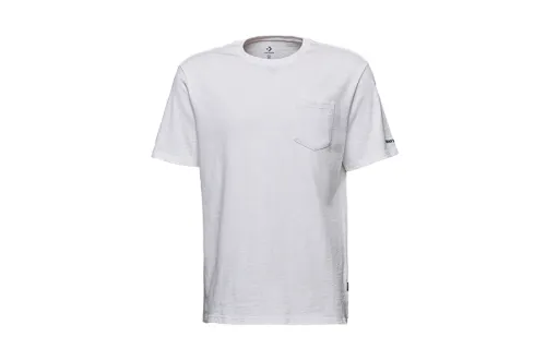 Converse T Shirts Men's White Crew Neck Moderate