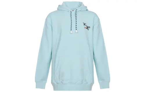 Burberry Sweatshirts Men's Pearl Blue Hooded Moderate Regular