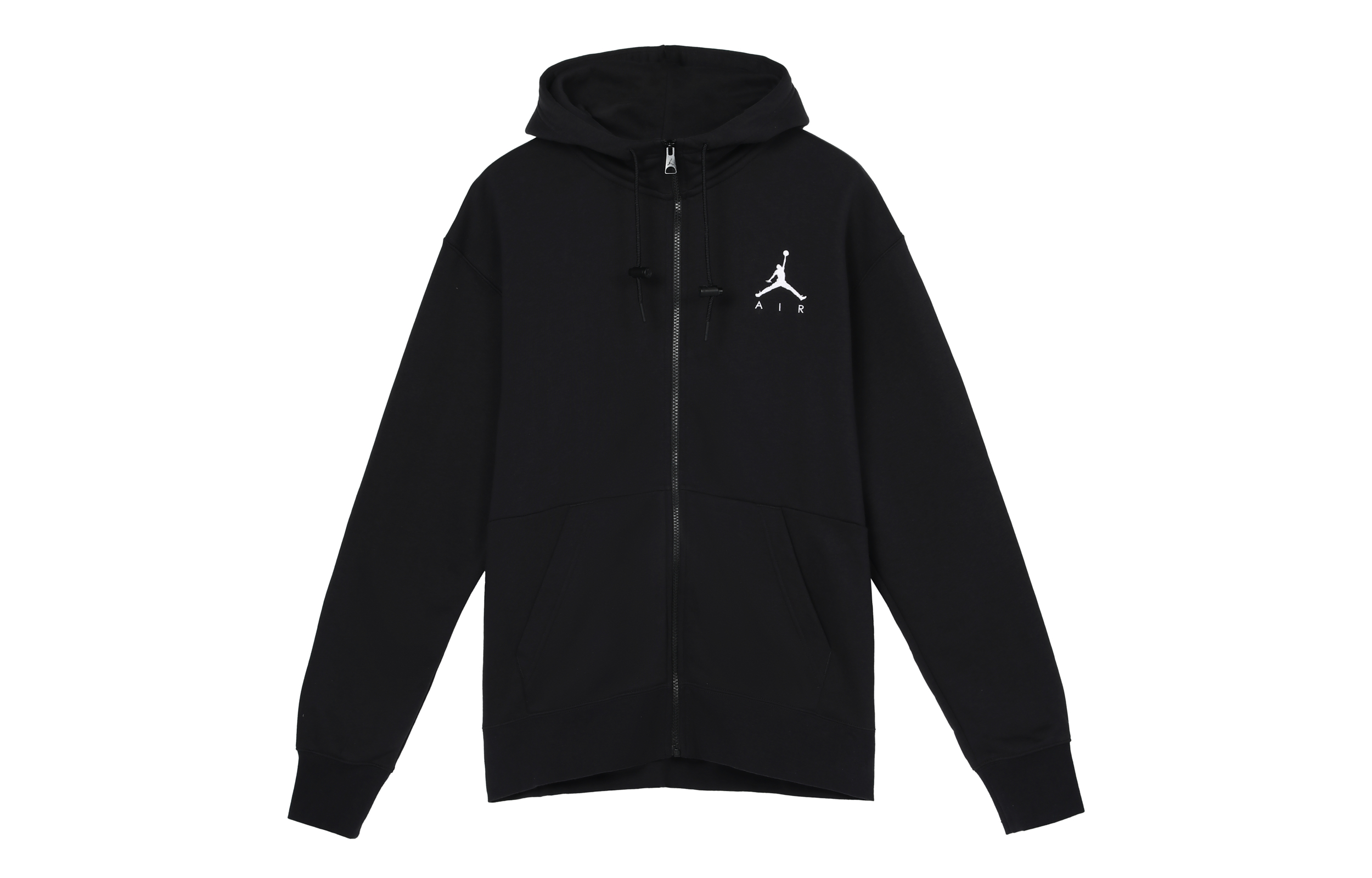 Jordan Jumpman Sweatshirts Men's Black Hooded Moderate Cardigan