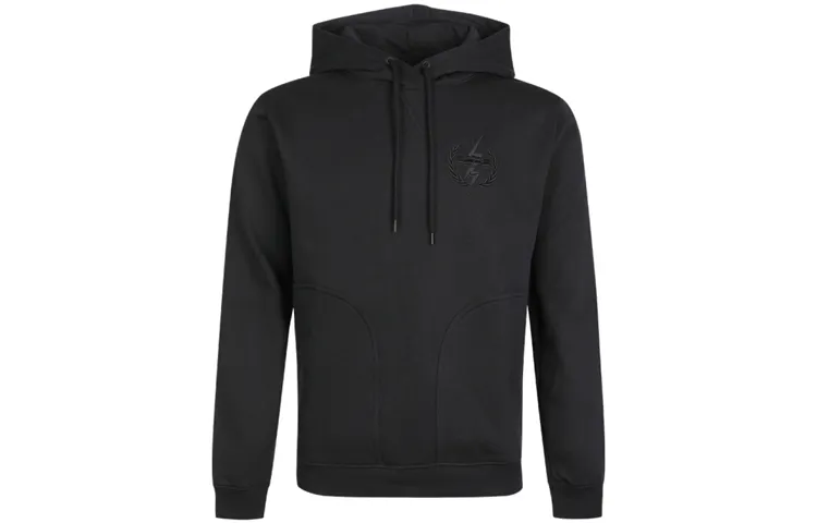Nike Sweatshirts Men's Black Hooded Moderate Straight Fit