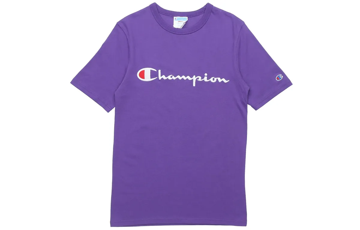 Champion T Shirt US Version Unisex Purple