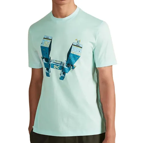 HERMES T Shirt Men's Light Green