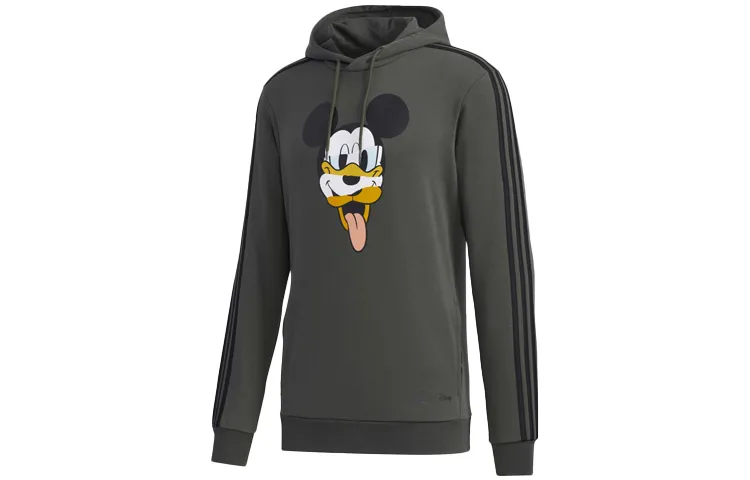 Adidas X Disney Sweatshirts Men's Deep Earthy Brown Hooded Moderate Regular