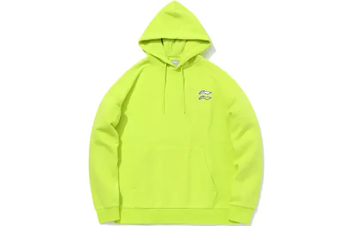 Li Ning Sports Fashion Collection Sweatshirts Unisex Neon Yellow Green Hooded Thickened Regular