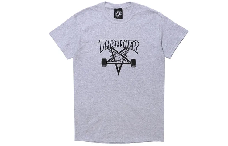 Thrasher T Shirt US Version Unisex US Version Gray