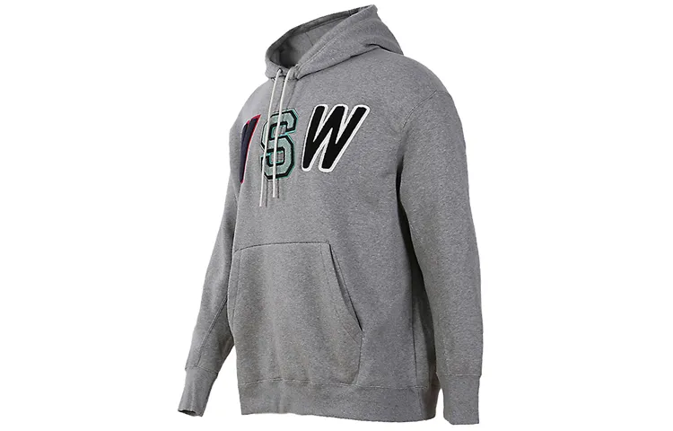 Nike Sweatshirts Men's Gray Hooded Moderate Straight Fit
