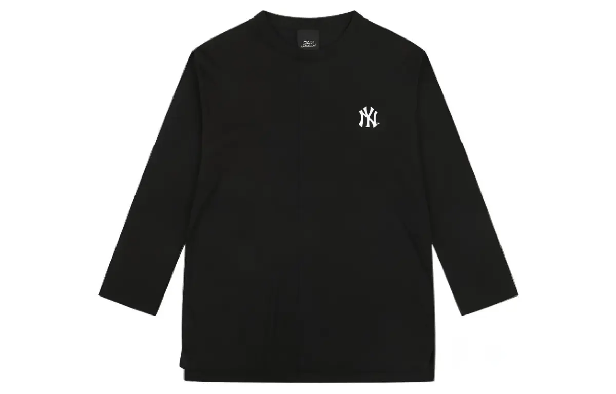 MLB T-Shirts Unisex Black Crew Neck Moderate