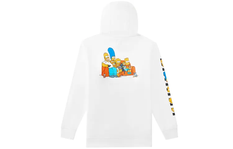 Vans Sweatshirts Unisex White Hooded Moderate Regular