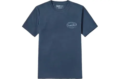 Timberland T Shirts Men's Dark Sapphire Crew Neck Moderate Straight Fit