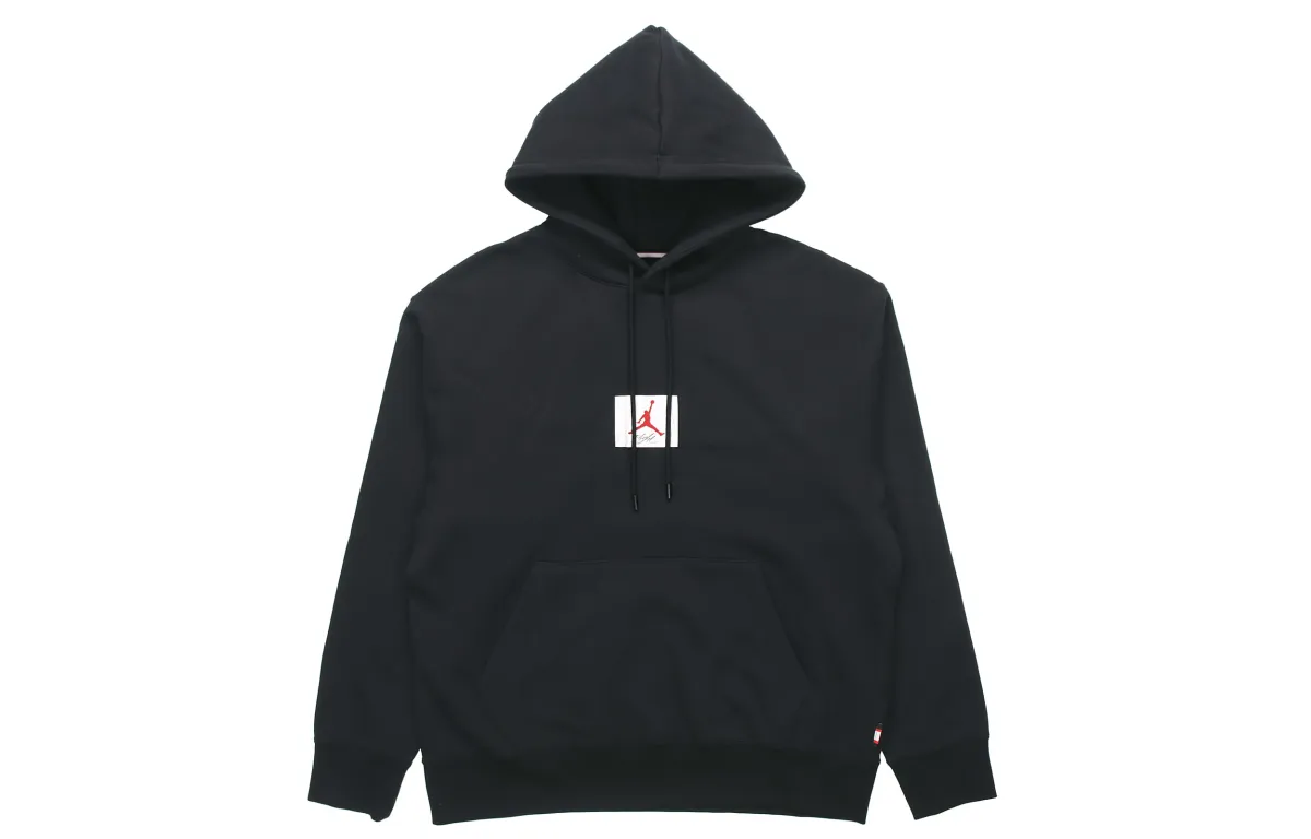 Jordan Sweatshirts Men's Black Hooded Moderate Regular