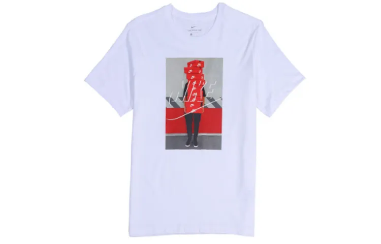 Nike T-Shirts Men's Crew Neck Moderate Straight Fit
