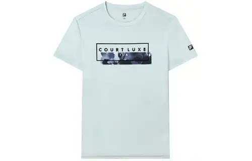 FILA x MSGM T Shirt Men's Misty White Blue
