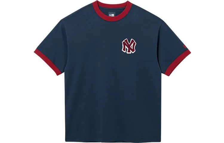 New Era T Shirt Couple, Trendy And Versatile Unisex Marine Blue
