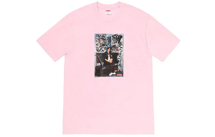 Supreme Lady Pink crew neck T-shirt