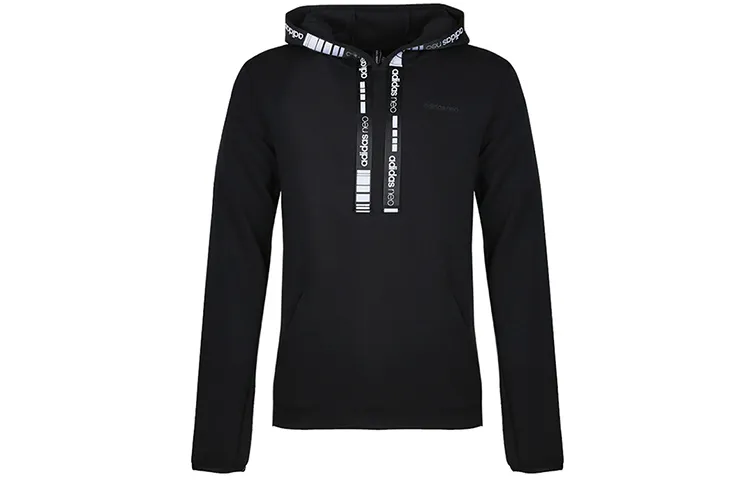 Adidas Sweatshirts Men's Black Hooded Moderate Regular