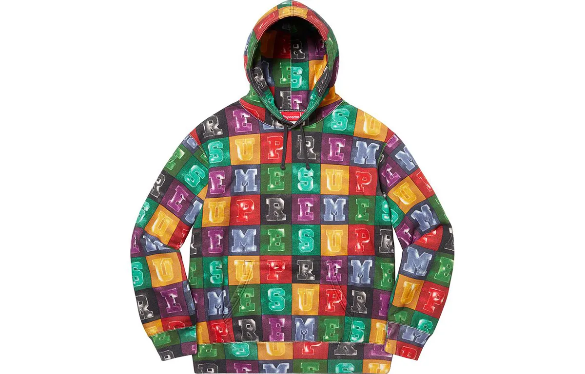 Supreme Blocks Hooded Sweatshirt