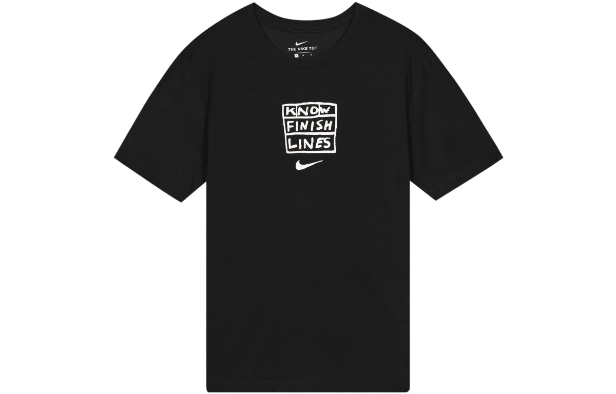 Nike T-Shirts Men's Crew Neck Moderate Straight Fit