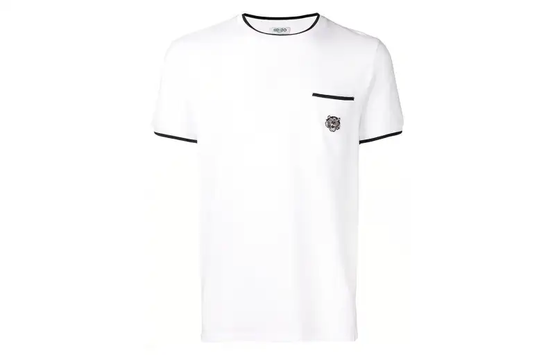 KENZO Tiger Embroidered Crewneck T Shirt