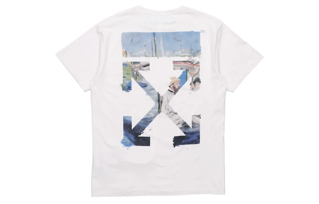 OFF WHITE Diag Print T Shirt
