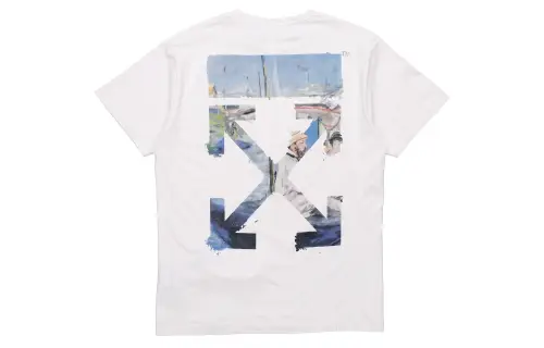 OFF WHITE Diag Print T Shirt