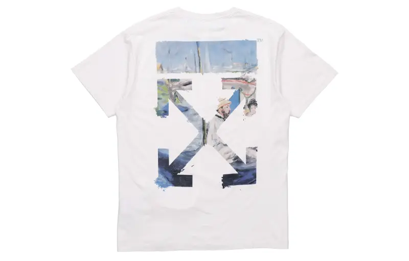 OFF WHITE Diag Print T Shirt