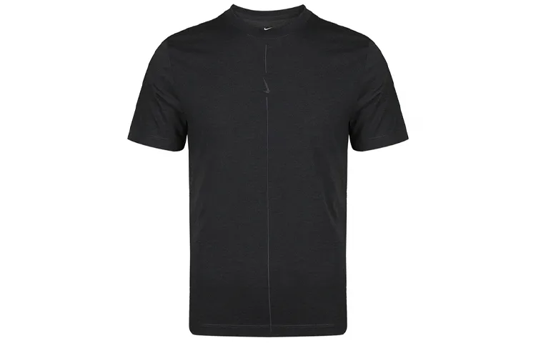 Nike T-Shirts Men's Black/Iron Gray Crew Neck Moderate Straight Fit