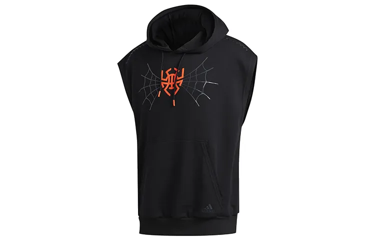 Adidas Sweatshirts Men's Black Hooded Moderate Regular